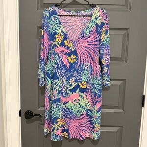 Lilly Pulitzer Floral Print Women's Dress Size XL